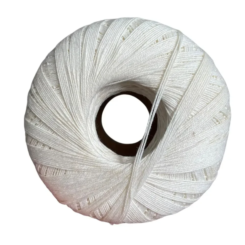 Vintage Crochet Thread Off White/ White Mercerized Cotton Lot of 4 READ DSCPT